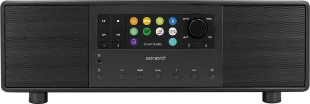 Sonoro Primus DAB+ Internetradio mit Bluetooth in Schwarz Matt - Bild 1