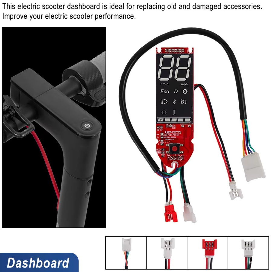 LENZOD Controller-Kit für Xiaomi M365 1S Pro mit Armaturenbrett-Beschleuniger, DC36V 350W und LED-Display für deinen Elektroroller - Bild 2