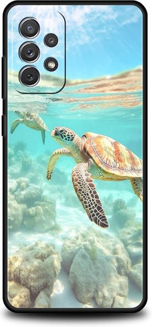 Handyhülle mit Meeresschildkröten-Design für Samsung Galaxy A-Serie in Schwarz und Multicolour - Bild 1