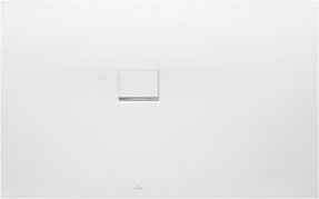 Villeroy & Boch Duschwanne Squaro Infinity Eck-Einbau links, Weiß, B/T/H: 80 x 75 x 4 cm - Bild 1