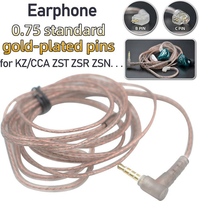 KZ Cube Mixed Upgrade-Kabel aus hochreinem Kupfer als Original-Ersatzkabel für KZ ZS ZSR ZSN Pro Headsets - Bild 1