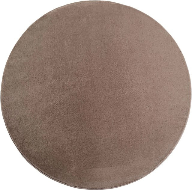 Ayyildiz Kurzflorteppich Joy Mocca Rund Ø 160 cm - Bild 1