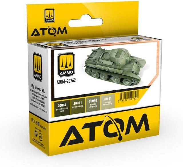 AMMO by MIG Jimenez ATOM 4BO Modulation Set, Fahrzeuge, Grün - Bild 1