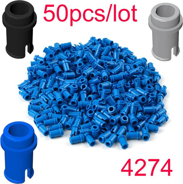 Stemedu 50er Set Modulare Mini Bricks 4274 Pin 1/2 Ziegel in Grau aus Kunststoff für MOC und DIY Gebäude Blöcke - Bild 1