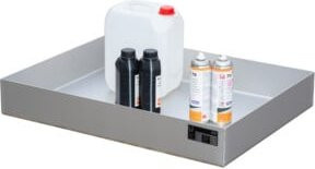 Bauer Südlohn Kleingebindewanne KGW-P 2 aus Edelstahl in Silber, B/T/H: 60 x 80 x 12 cm - Bild 1