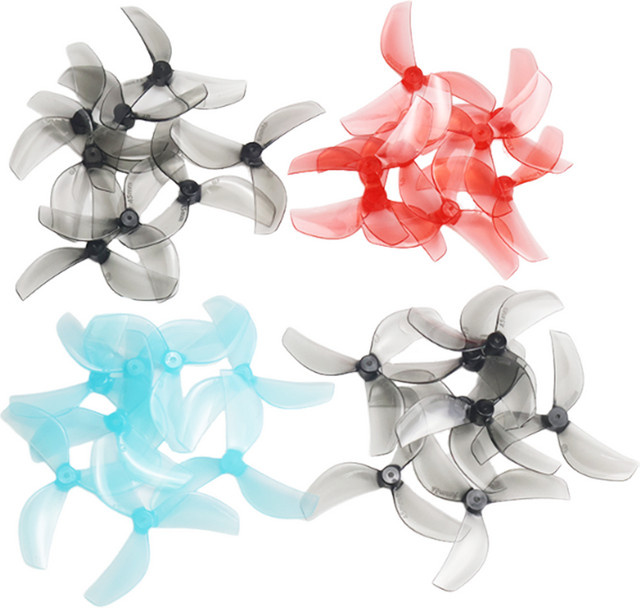 Gemfan 45 mm 3-Blatt-PC-Propeller, 8 Stück, Grau, Kunststoff - Bild 1