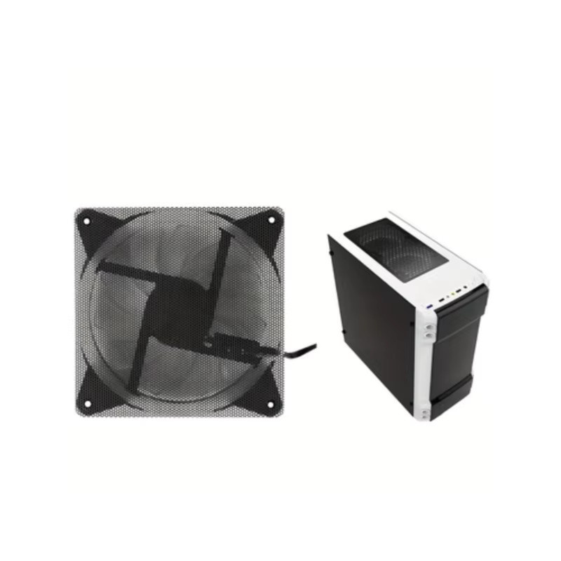 OUYUANSU Staubschutzabdeckung für PC Lüfter mit Filter, Schwarz, 120 mm - Bild 3
