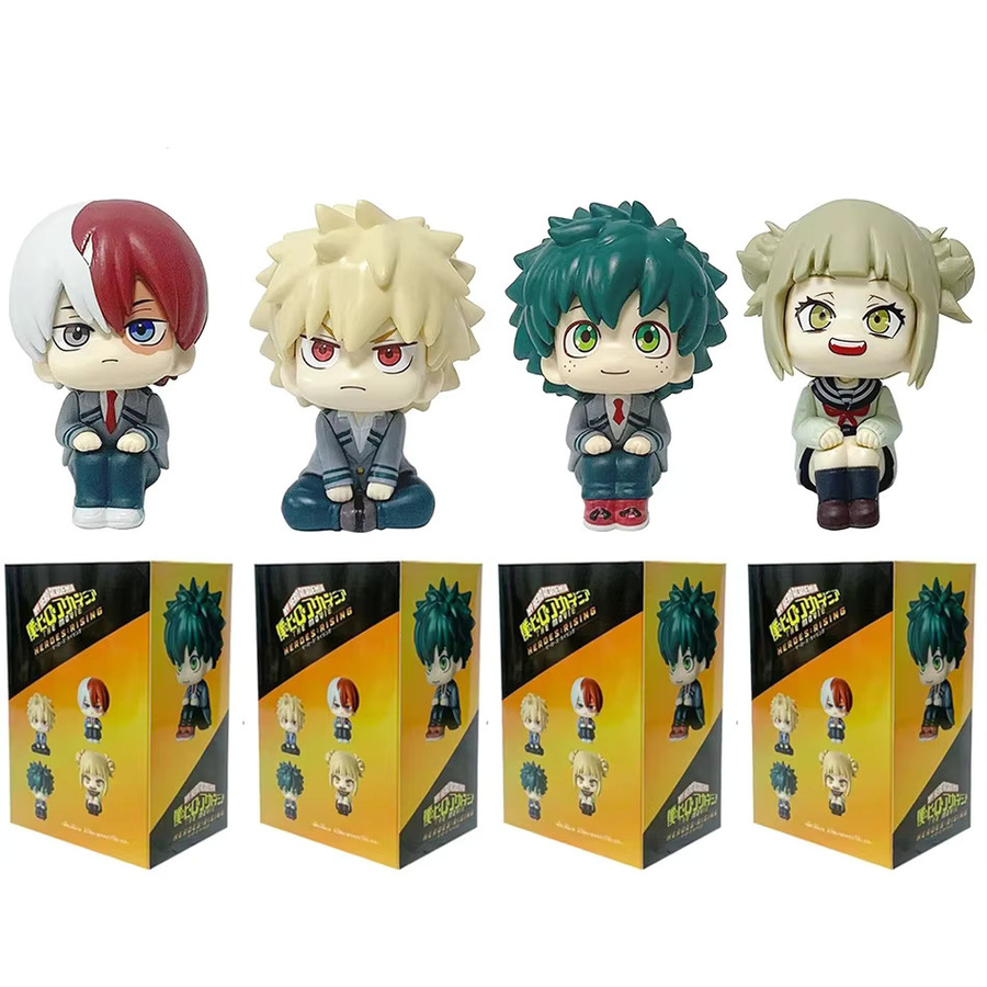 My Hero Academia Izuku Midoriya Katsuki Bakugo Todoroki Shoto Q-Version, 4-teiliges Set, PVC-Figuren - Bild 2