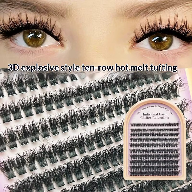 BSIMONE Künstliche Wimpern, 5D Flauschige Wimpernbüschel, D/DD Curl, Unisex - Bild 3