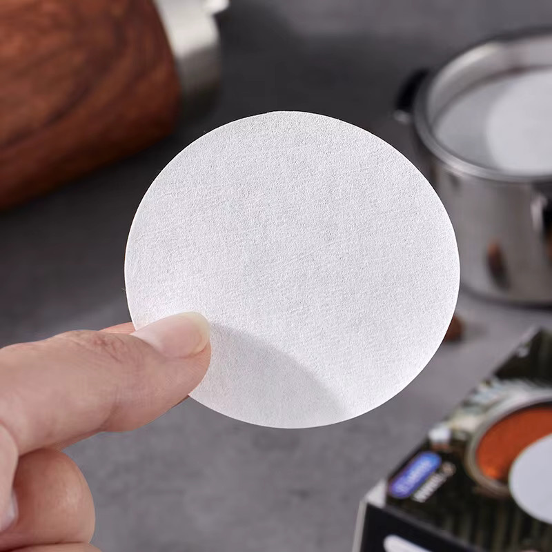 100 Blatt runde Kaffeefilter aus Papier für Siebträgerkörbe und Moka-Töpfe, Durchmesser: 51 mm, 53 mm und 58 mm - Bild 2