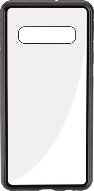 MAGNET COVER Handyhülle für Samsung Galaxy S10 mit Rückseite aus Glas in Schwarz - Bild 1