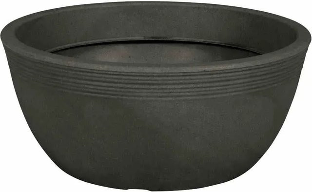Siena Garden Pflanzschale Malaga Anthrazit aus Polypropylen Durchmesser: 38 cm, Höhe: 17 cm - Bild 1