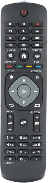 Universal-Fernbedienungs-Controller als Ersatz für Philips LCD-LED-Fernseher in Schwarz - Bild 1