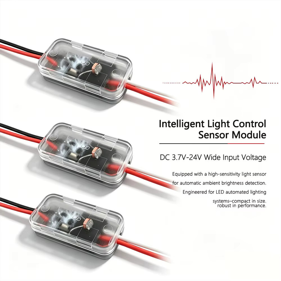 Automatischer Lichtsensor-Schalter mit Fotozelle für die Straßenbeleuchtung, Dämmerungsschalter DC12V/24V 5A, transparent - Bild 4