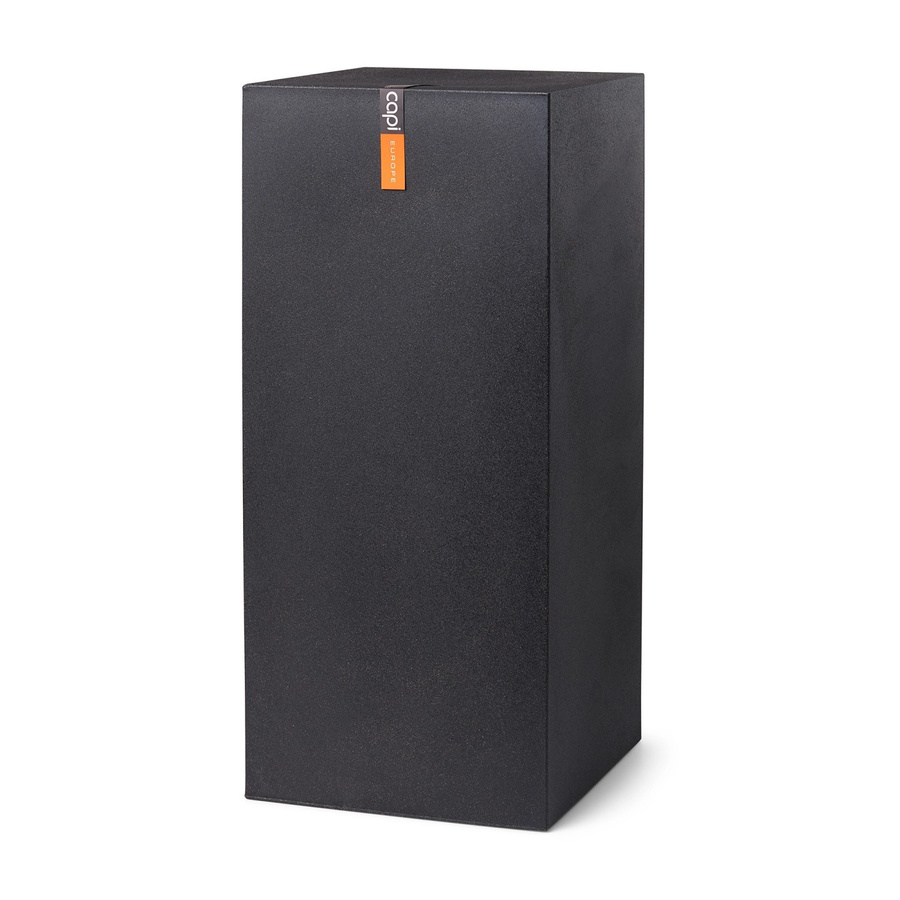Capi Säule Smooth Schwarz B/T/H: 36 x 36 x 79 cm - Bild 2