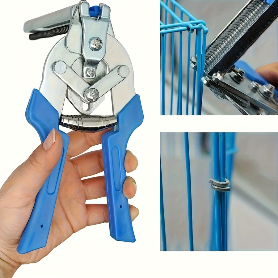 NIUXIANG Eisenkäfig-Zangen-Set mit 600-m-Typ-Klemmen und Schweinstift-Klemmen in Blau - Bild 3