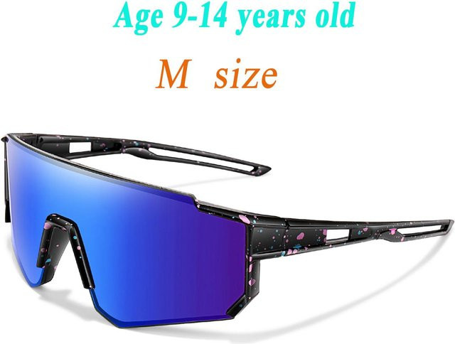 Sonnenbrille Kinder, Baseball, rimless, blue, Unisex - Bild 1