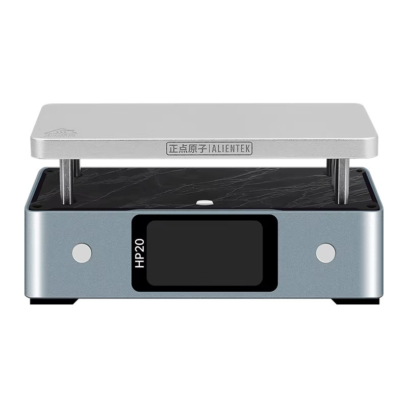 ALIENTEK HP20 Mini Heizplatte Vorwärmer mit digitaler Temperatursteuerung 350 °C, 200W, Silber - Bild 4