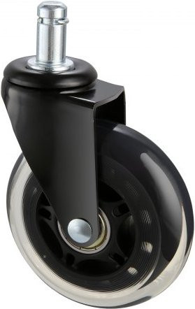 VEVOR Bürostuhl Rollen 5er Set aus Polyurethan in Schwarz, Durchmesser: 7,62 cm, Tragfähigkeit 59 kg, Ersatzrollen für Hartböden und Gaming-Stühle - Bild 1