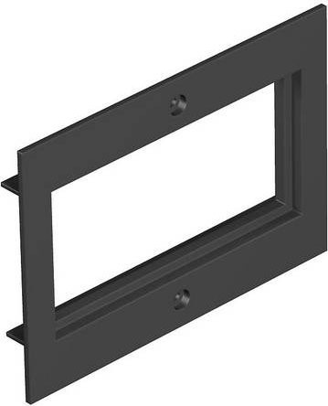 OBO Bettermann Abdeckplatte für T4B P7 9011, 2-fach Modul, Schwarz - Bild 1
