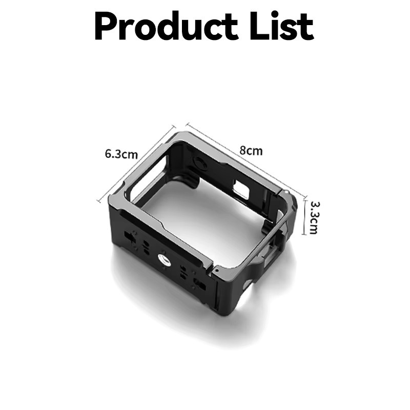 Insta360 GO Ultra Schutzrahmen aus Aluminiumlegierung mit Schnellverschluss und Ständer in Schwarz - Bild 4