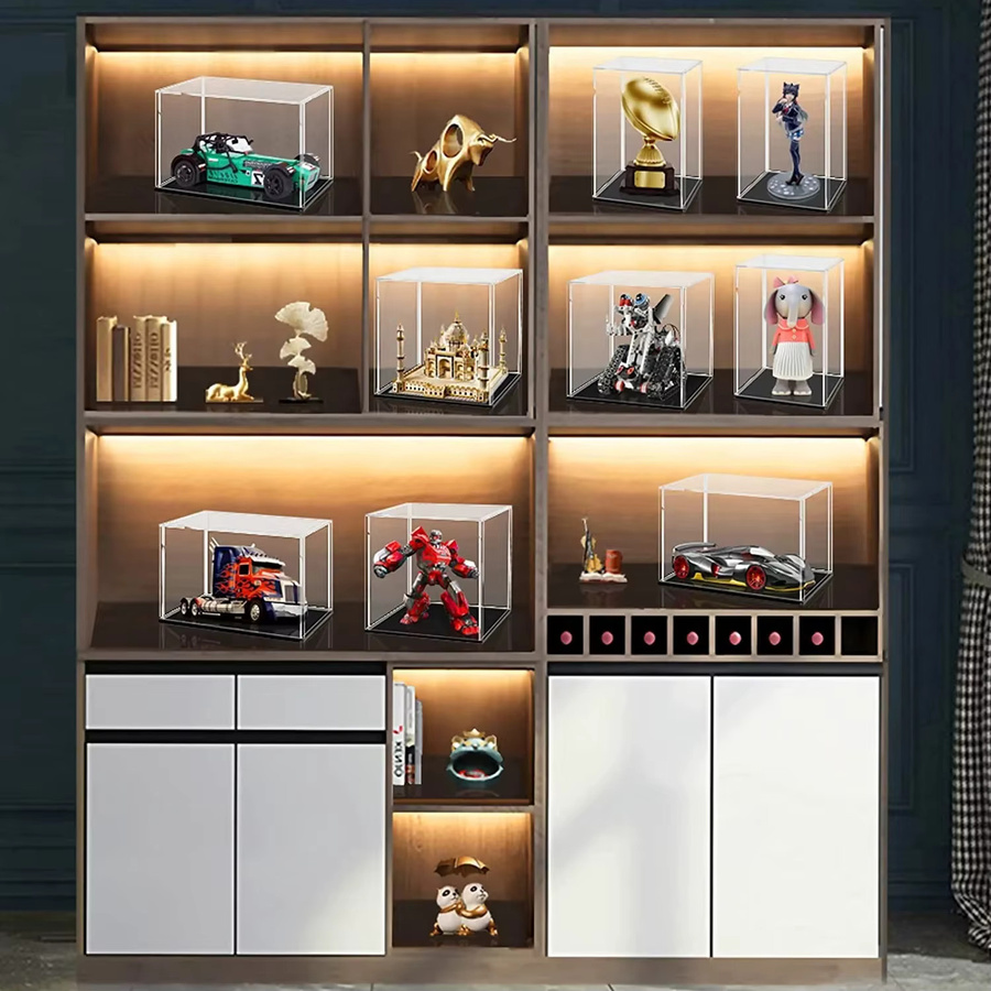 Staubdichte Acryl Vitrine Box in Transparent für Sammlerstücke und Spielzeug Modelle - Bild 3