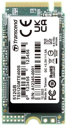 Transcend MTS400S 512GB Interne M.2 PCIe NVMe SSD 2242 TS512GMTE400S - Bild 1