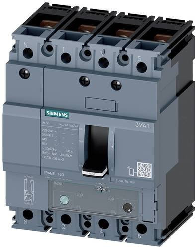 Siemens 3VA1116-5FF42-0AA0 Leistungsschalter in Grau mit einem Einstellbereich von 112 - 160A und einer maximalen Schaltspannung von 690 V/AC - Bild 1