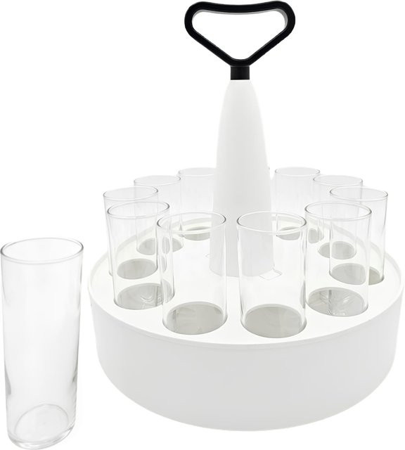 LUXENTU Kölschkranz-Set aus Glas, 12er Set, transparent, 0,2 l pro Glas - Bild 1