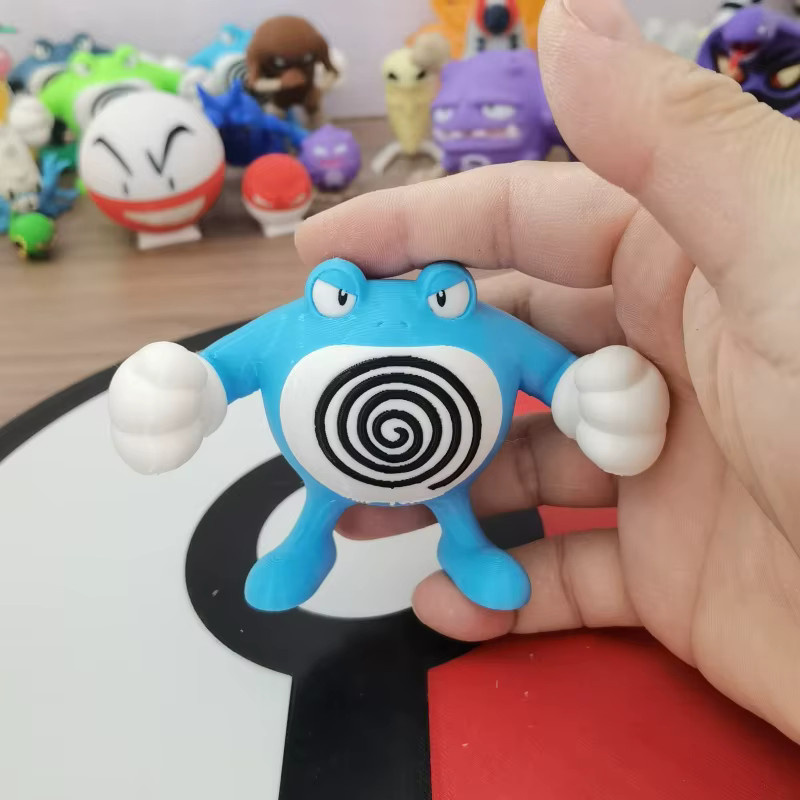 Bandai Pokémon Poliwag Poliwhirl Poliwrath Proportion World, Desktop-Modell, Maßstab 1:20 - Bild 2