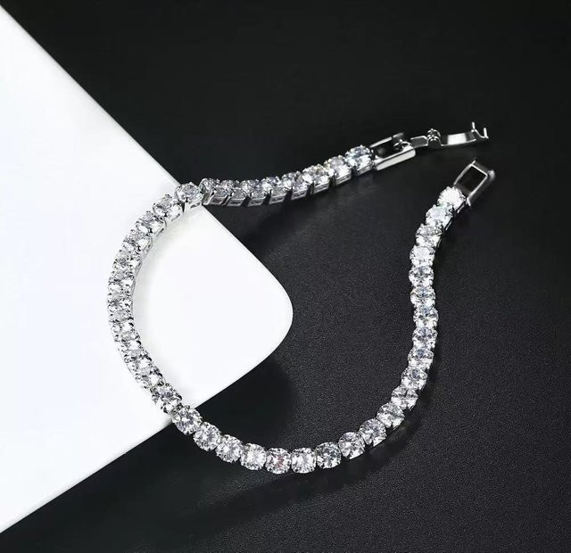 SAY Kettenarmband 925 Silber, Zirkonia, Unisex - Bild 1