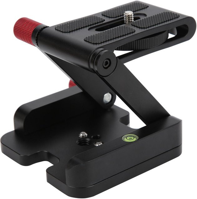 Ulanzi Z-förmiger klappbarer Camcorder-Desktop-Halter aus Aluminiumlegierung mit Schnellwechselplatte und Neigekopf in Schwarz - Bild 1