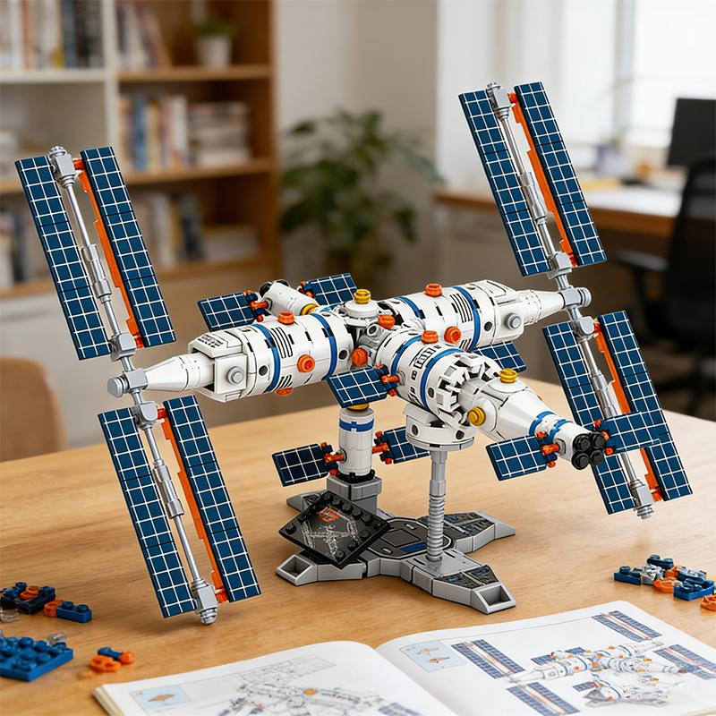 Linyi toy Weltraumstartfahrzeug Weltraum Weltraumforschung Bausteine - Bild 3