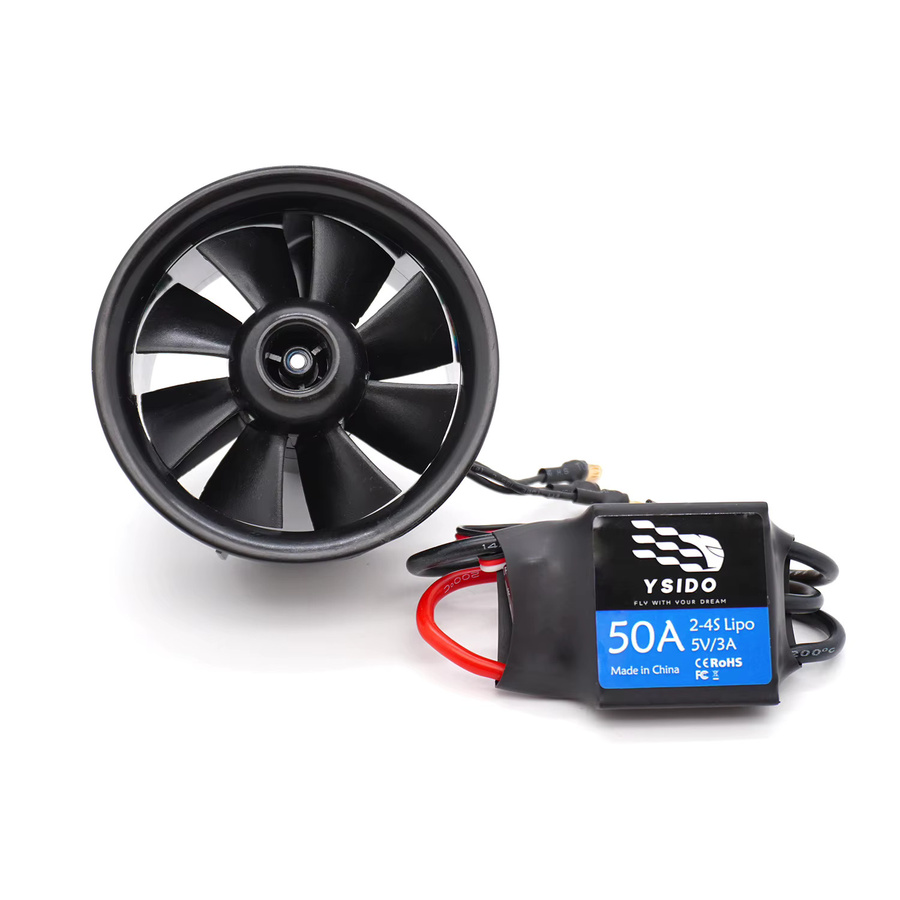 YSIDO DIY EDF Impellerflügel-Flugzeugmotor, Kombi-Set - Bild 3