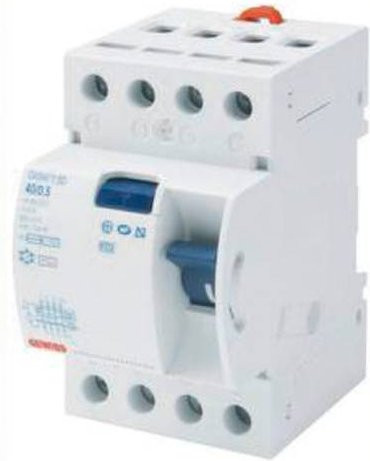 Gewiss GW94869 Fehlerstrom-Schutzschalter RCD 4-polig 25A 0,3A 400V 415V in Weiß - Bild 1
