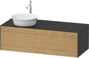 Duravit Waschtischunterschrank White Tulip in White, Hochglanz, Breite: 130 cm, Tiefe: 55 cm, Höhe: 40,8 cm - Bild 1