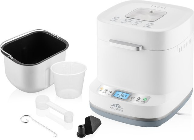 Crustica Brotbackautomat in Weiss mit Timer und Warmhaltefunktion - Bild 1