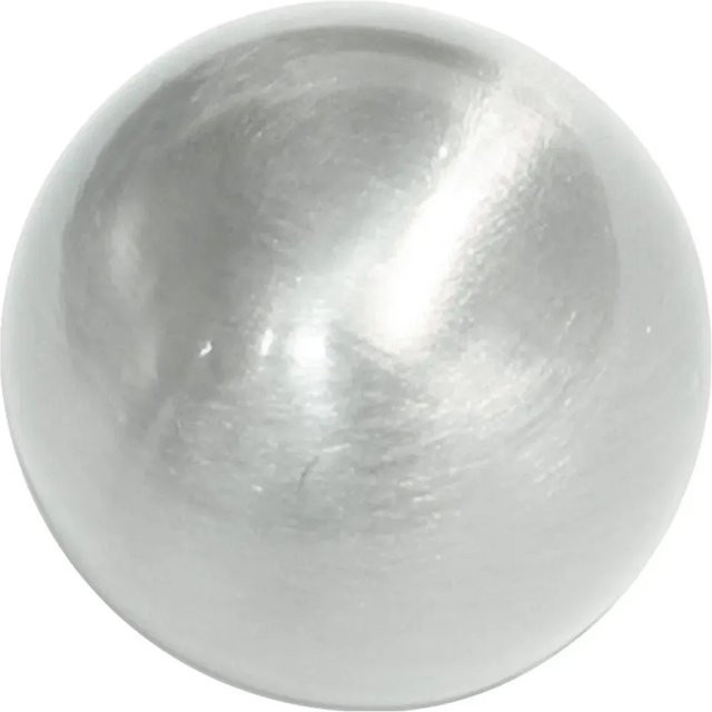 Gardinia Endknopf Memphis Kugel in Edelstahloptik, 2er Pack, Silber - Bild 1