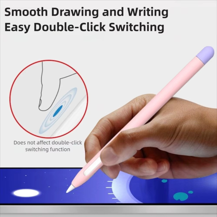 Apple Silikon-Tablet-Federmäppchen für Apple Pencil Pro und 2 in Multicolor, stoßfest und wasserdicht - Bild 2