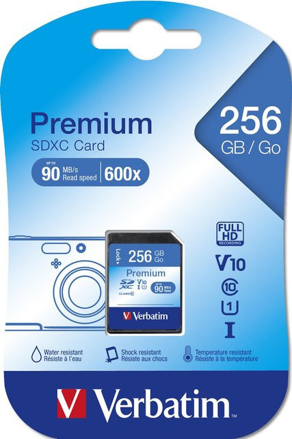 Premium SDXC Speicherkarte 256 GB in Schwarz - Bild 1