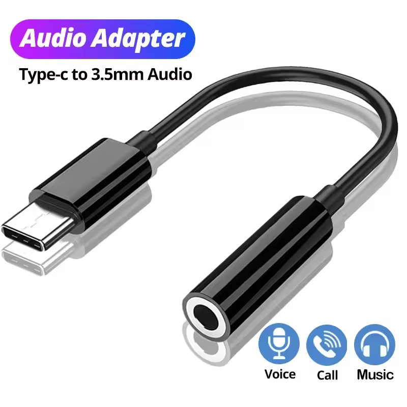 USB-C auf 3,5 mm Klinke Audio-Adapter für Huawei Mate 30 und Xiaomi in Weiß - Bild 2