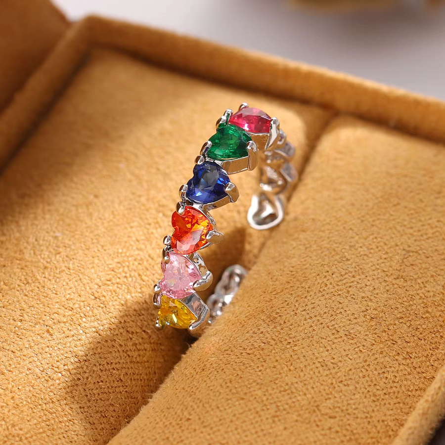GaGa-Duck Ring, 925 Silber, Kristall, Bunt, Unisex - Bild 3