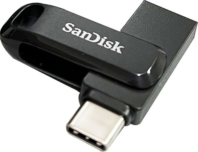 SanDisk Ultra Dual OTG USB 3.2 Typ-C Flash-Laufwerk in Schwarz - Bild 1