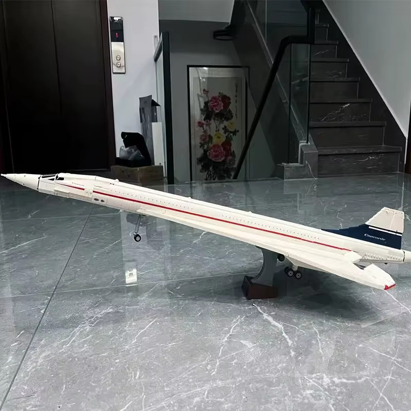 ICONS Concorde Airbus, Bausteine Spielzeug, Flugzeug Modell - Bild 2