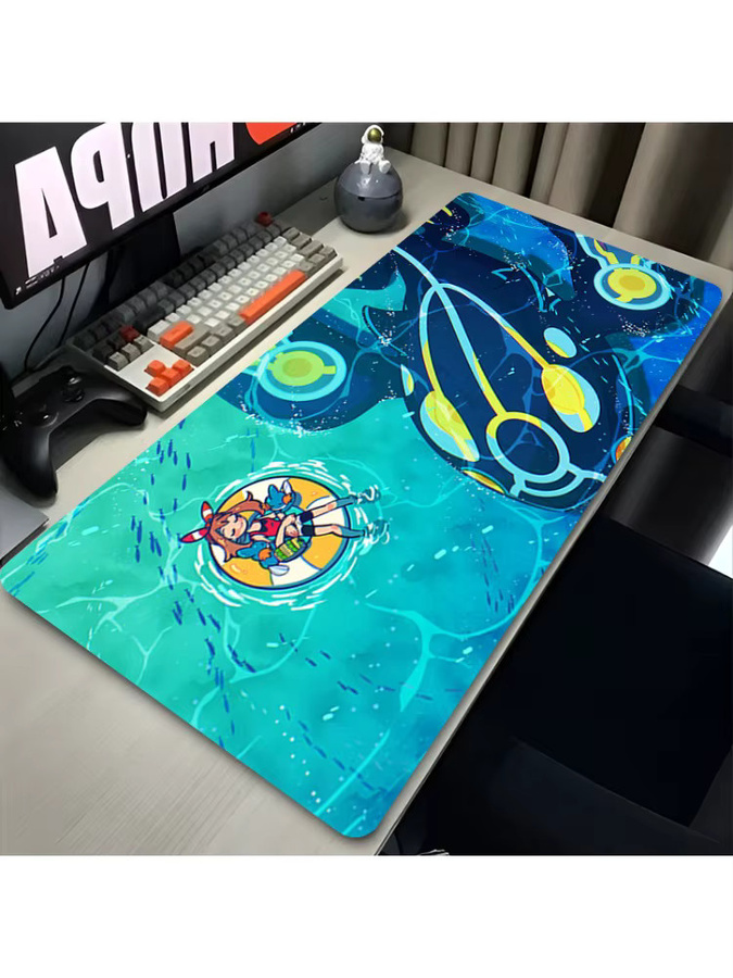 Bandai Pokemon Kyogre XXL Mauspad im Japan Anime Design, Multicolour, Erweiterte Schreibtischmatte für Gaming und Laptop - Bild 2