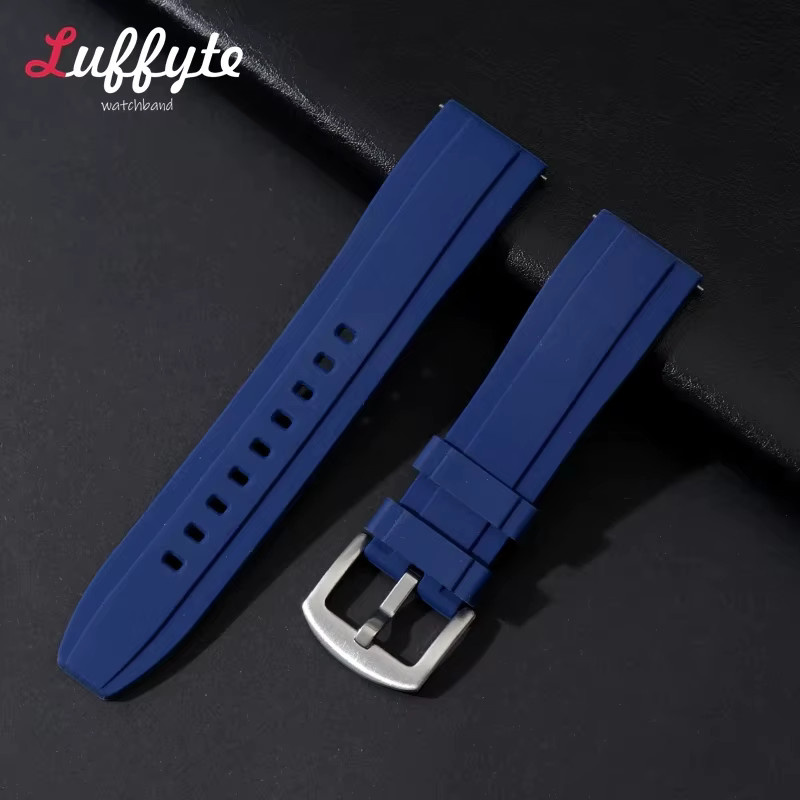 luffyte Uhrenarmband Silikon, Quick Release, Stahlschließe, Unisex - Bild 1