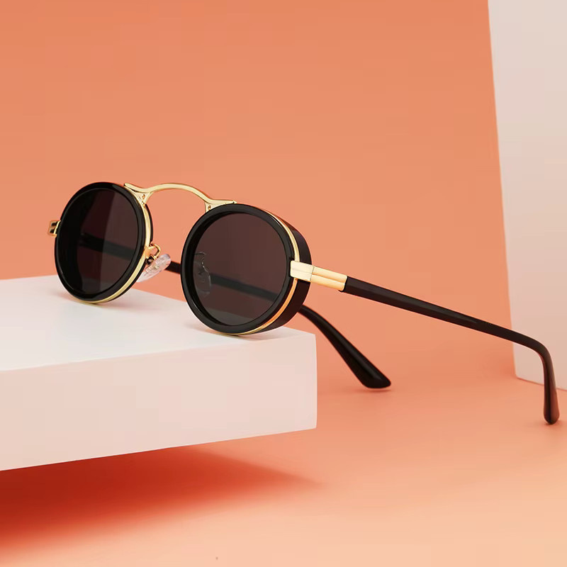 Julyrays Sonnenbrille, oval, Metall, Vollrand, Unisex, braun - Bild 2