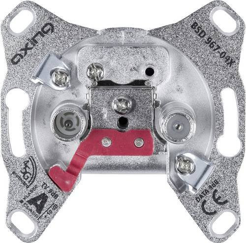 Axing BSD 967-04X Antennendose TV Unterputz Stichleitungsdose in Silber - Bild 1