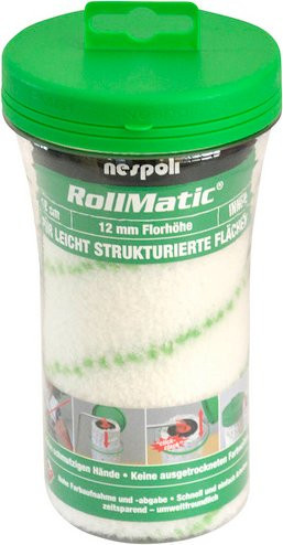 Nespoli Farbwalze aus Kunstfaser in Grün und Weiß - Bild 1