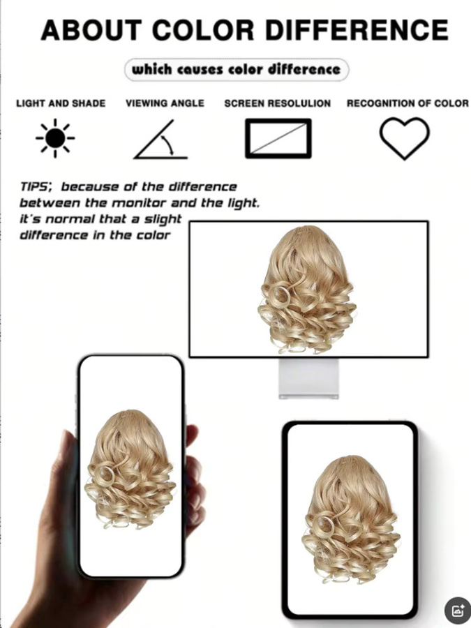 allaosify Clip-in-Haarverlängerungen Pferdeschwanz-Extensions, Damen - Bild 4
